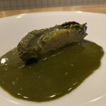 シャントレル - 宮城県産黒アワビの肝のソース