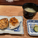 炭火割烹 蔓ききょう - 焼きおにぎり