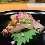 日本料理 たかむら - 6. ヒラメの香味醤油掛け