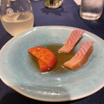 ロテル　デュ　ラク - 琵琶鱒、トマト、唐辛子