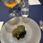 ロテル　デュ　ラク - コリンキー、ほうれん草、海老の佃煮