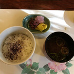 志ぐれ - 湯豆腐御膳　御飯 香の物
