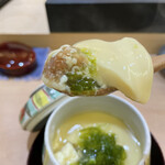 兄弟寿し - 青さと梅干しの茶碗蒸し