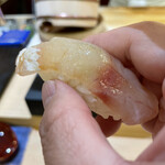 兄弟寿し - 新潟産甘鯛(軽く昆布締め)