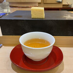 兄弟寿し - 村上産紅茶(同じく村上の大洋酒造仕込水にて)