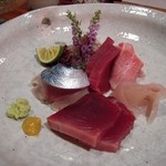 心粋厨房 獬 - 2012/11/06のおさしみ盛り合わせ