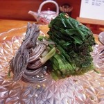 心粋厨房 獬 - 三関産のセリのおしたし