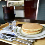 タカセ - ホットケーキセット@税込500円
