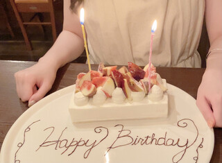 ♡お誕生日プレート♡ 【⑦ぎらぎら】 アニバーサリーコース】 お誕生日や記念日にぴったりな、デザート