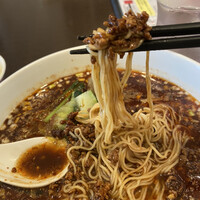 中国料理 かなめ - 麺は素麺のような細硬麺