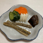 鰻はし本 - 骨せんべいとお漬物