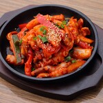 Stir-fried octopus