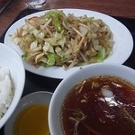 西北亭 - 野菜炒め＋ライス