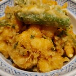 てんぷら 山の上 - かき揚げ丼