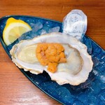 Oyster Bar MABUI - 生牡蠣　濃厚生うにトッピング