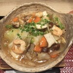 Ootoya - 木の子と海老の餡掛け土鍋ご飯