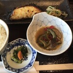 東京和食 文史郎 - カレイの西京漬焼きの定食