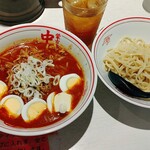 蒙古タンメン中本 - 冷やし味噌卵麵（辛さ2倍/麺少な目）
