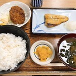 銀座升本 - さば焼・コロッケ定食