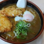 完熟うどん処 獅子家 - 鶏天カレーうどん小盛