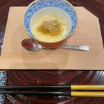 日本料理 一会 - ミョウガの冷たい茶わん蒸し