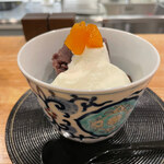 日本料理 一会 - クリーム餡蜜