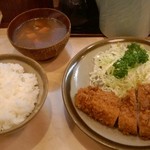 ﾛｰｽｶﾂ定食@￥950