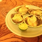 割烹 みや古 - 沖あさり磯焼き