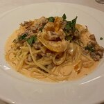 リストランテ ラ ソリア - サルシッチャとパプリカのスパゲッティ（2021.8）