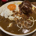 カレーダイニングChai - 目玉焼きハンバーグカレー大盛　絶品！