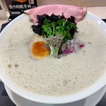 鶏白湯泡ramen たまき - 【2021.9.14(火)】鶏白湯泡ramen～煮干し～(並盛・140g)1,100円