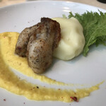 ザ オイスタールーム - 牡蠣のバターソテー（トウモロコシのソース）