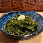 宝寿司分店 - 料理、
            【先付】
            ・酢物：ギバザ（海藻）