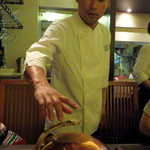 リッチ - 川崎シェフ自らオープンしてくれました。