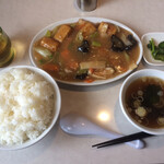 中国料理 喜苑 - カニと豆腐のうま煮ランチ  700円税込