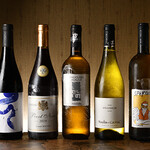 Various natural wines