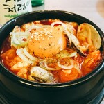 Seafood pure tofu jjigae set meal