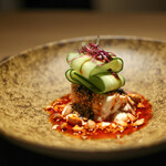 眞善美 - ヨダレ鶏 豆腐のソース☆