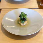 よし奈 - ほーたーて　きゅうりの香りがむふふのふ。全てのお料理を香りでも楽しんでほしいというお店側の拘りの強さ。はい、大好きです。堪能してます、実感しとります。