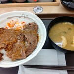 Matsuya - 【2021.9.15(水)】ビフテキ丼香味ジャポネソース(並盛)750円