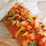 クレープアンドカフェ ヴァーチュ - 2021.09 ヴァーチュドッグ(￥500)。
      平日のみ且つ期間限定のホットドッグですよ！