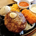 ステーキハウス松木 - 松木ハンバーグ&カニクリームコロッケ