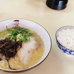 蘭蘭 - ラーメンとカキフライセット