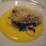 SALONE 2007 - カダイフに包まれた金目鯛 パプリカのペースト