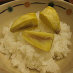 銀座 奥田 - 栗ご飯アップ