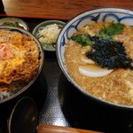 信州そば三城 - カツ丼とたぬきそば