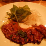 Bar Goat - 山羊のタタキ　軽くあぶっている