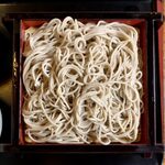 宝家 - もり＋半カレーライス ¥800 のもりそばの麺