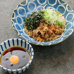 Spicy meat soba (with egg, hot Tsukemen (Dipping Nudle))