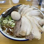 Kenchan Ramen - 大盛の普通普通、チャーシュー、味玉トッピング